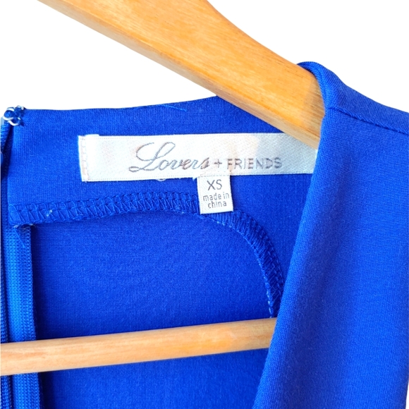Revolve +Lovers + Friends Mi Amor Mini Dress Royal Blue Size XS - Picture 7 of 7